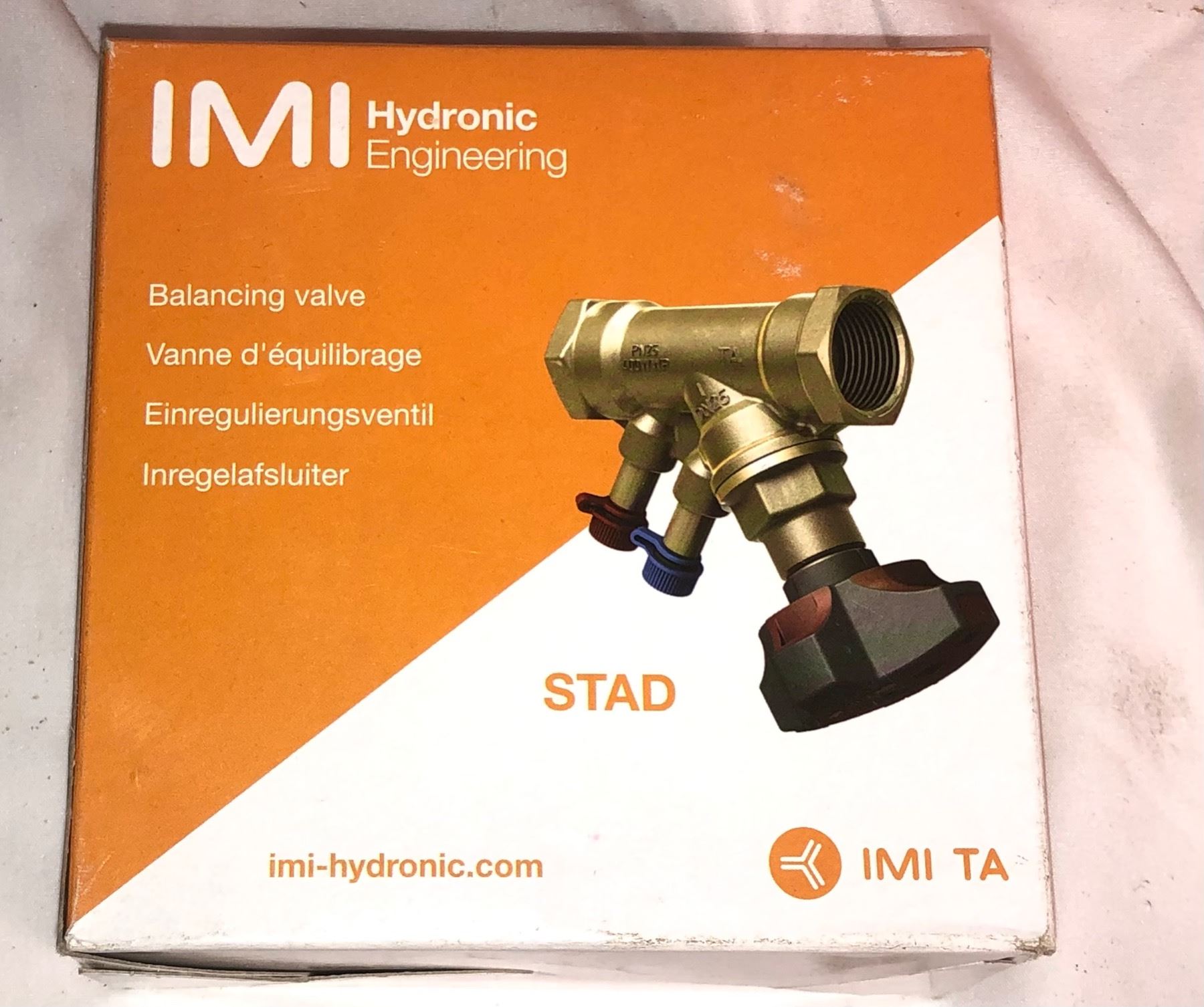 4 New IMI Hydronic balancing valves, model STAD 25NPT