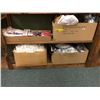 Image 1 : 4 Boxes of sporting goods, nets, shin pads, etc.