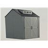 Image 1 : Rubbermaid 7 ft. x 7 ft. Weather Resistant Resin Garden/Outdoor Storage Shed  Retail $1,200.00