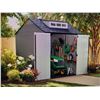 Image 2 : Rubbermaid 7 ft. x 7 ft. Weather Resistant Resin Garden/Outdoor Storage Shed  Retail $1,200.00