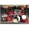 Image 1 : Six bins of Camping gear - Including Plates, Cups, Pots etc.