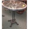 Image 2 : Iron Pedestal Base bistro Table 24in Round