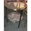 Image 2 : 3 Brass and glass End Table