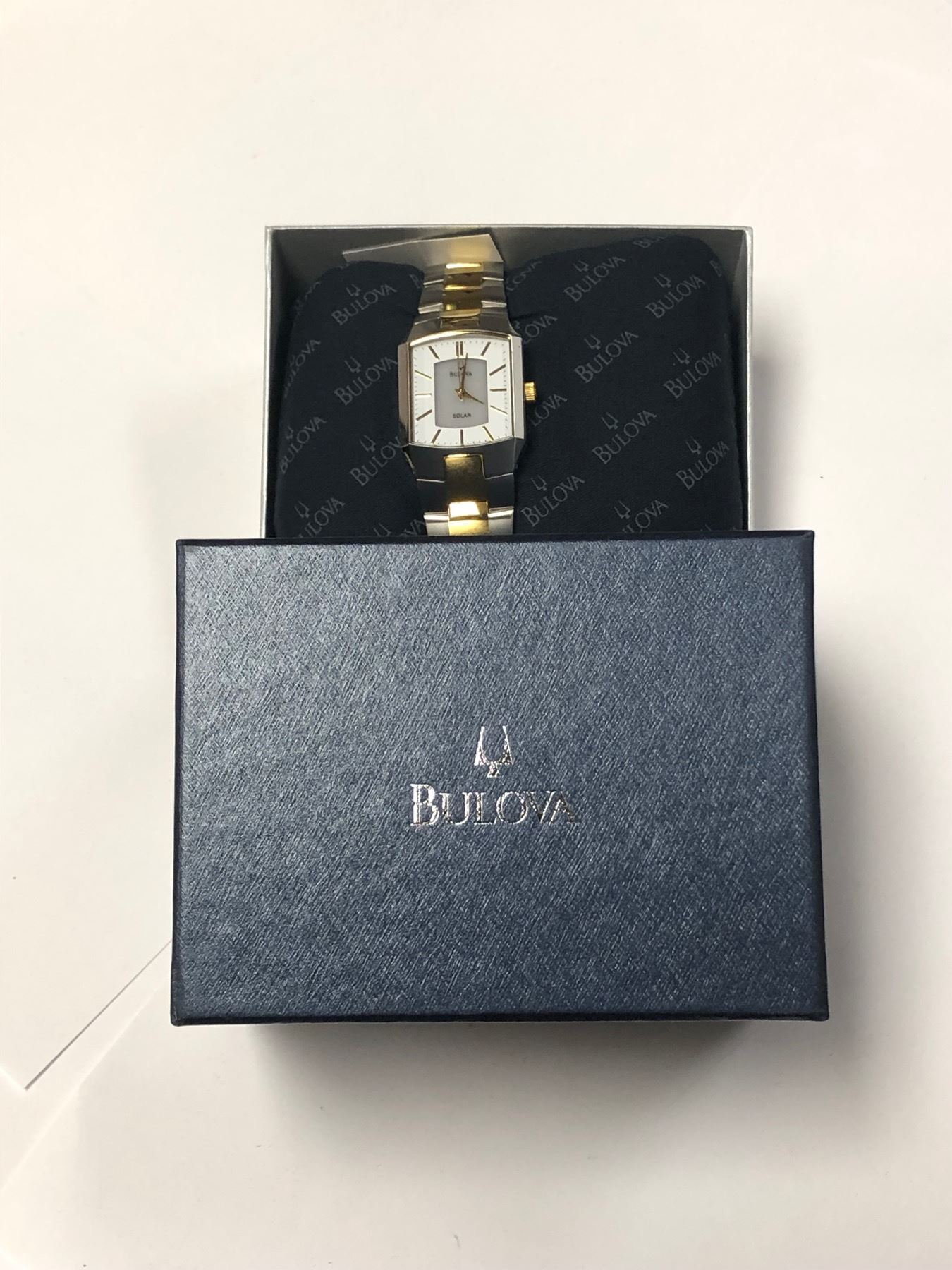 Bulova Men's Wristwatch, Brand New in Box (Silver & Gold)