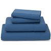 Image 2 : Original Collection 4 Pce Bed Sheet Set King (Blue)