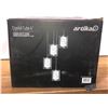 Image 2 : Artika Crystal Cube 4 pendant light fixture, model PDT-4CC-C, box damage claim