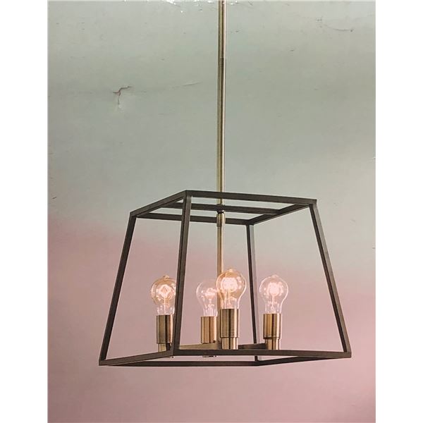 Home Decorators 4 light retro pendant, model 1000-837-069, box damage claim