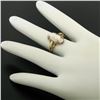 Image 3 : Antique Victorian 10k Yellow Gold Simple Petite Carved Pink Stone Cameo Ring