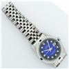 Image 7 : Rolex Mens Stainless Steel Blue Vignette Diamond & Sapphire Datejust Wristwatch