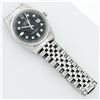 Image 7 : Rolex Mens Stainless Black Diamond 36MM Datejust Wristwatch Oyster Perpetual