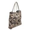 Image 3 : Chanel White Navy Emotion Camellia Printed Nylon Shopping Tote Bag
