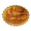Image 3 : Vintage 14k Yellow Gold LARGE Carved Unique Chariot Horse Shell Cameo Pin Brooch