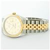 Image 4 : Rolex Mens Stainless Steel and Yellow Gold Champagne VVS Diamond 36mm Datejust