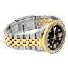 Image 4 : Rolex Mens Stainless Steel and Yellow Gold Black VVS Diamond 36mm Datejust