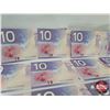 Image 2 : Canada $10 Bills 2001 (15 Sequential) : #FDT1430001-0015 (See Pics for Varieties, Conditions, Serial