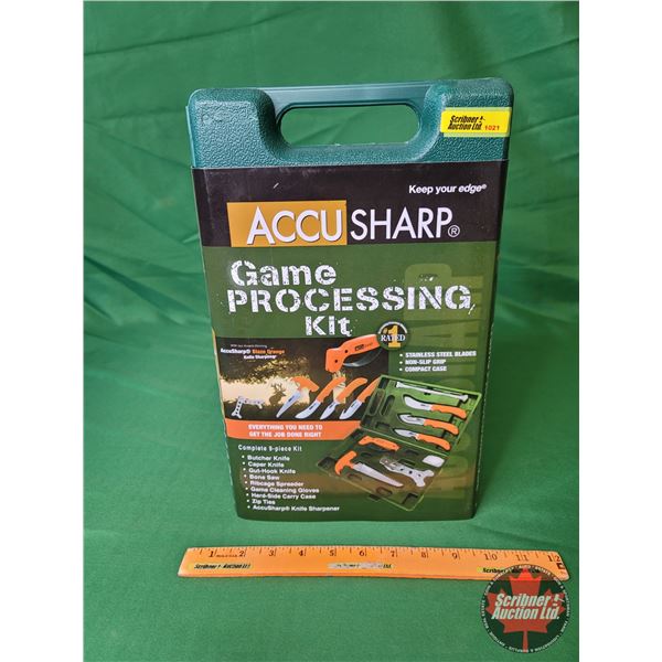 New Surplus ACCUSHARP Game Processing Kit (incl. Butcher Knife & Bone