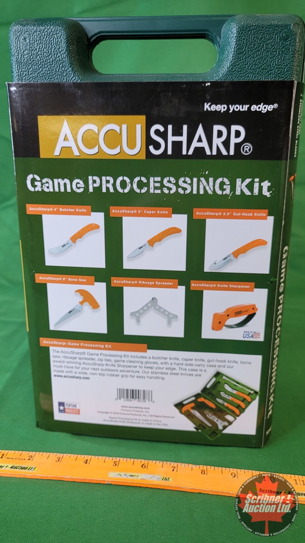 New Surplus ACCUSHARP Game Processing Kit (incl. Butcher Knife & Bone
