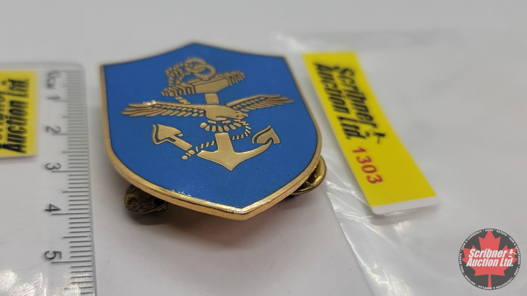 Royal Canadian Navy Maritime Command Pocket Badge (On Back of Pin
