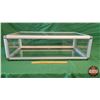 Image 2 : Aluminum Frame & Glass Table Top Display Case (Sliding Doors & Lock w/Key) (Measures: 9"H x 30"W x 1