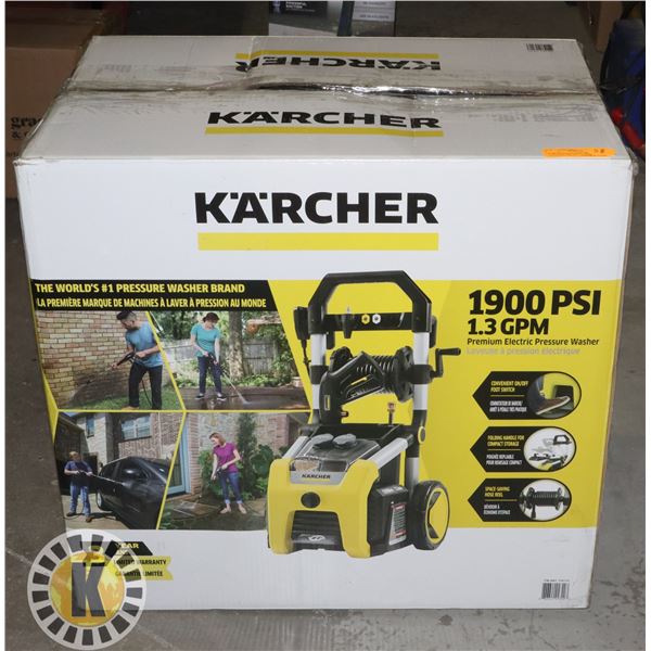 KARCHER ELECTRIC PRESSURE WASHER 1900 PSI 1.3 GPM