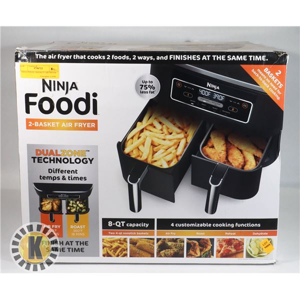 NINJA FOODI 2 BASKET AIR FRYER