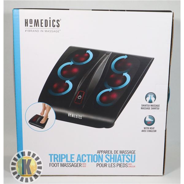HOMEDICS TRIPLE ACTION SHIATSU FOOT MASSAGER