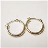 Image 1 : 14K YELLOW GOLD SMALL HOOP EARRINGS(~WEIGHT 0.67G)