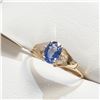 Image 3 : 10K YELLOW GOLD NATURAL CEYLON SAPPHIRE(1CT)