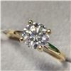 Image 3 : 10K YELLOW GOLD MOISSANITE(1.8CT) RING