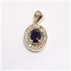 Image 1 : 10K YELLOW GOLD NATURAL BLUE SAPPHIRE(0.55CT)