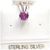 Image 1 : SILVER GARNET(0.32CT) PENDANT