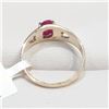 Image 4 : 10K YELLOW GOLD NATURAL RUBY(0.6CT) RING SIZE 4.5
