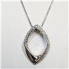 Image 1 : SILVER DIAMOND NECKLACE