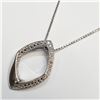 Image 2 : SILVER DIAMOND NECKLACE