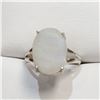 Image 1 : SILVER MOONSTONE RING SIZE 9.5