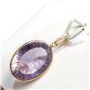 Image 3 : 14K YELLOW GOLD NATURAL AMETHYST(18CT) PENDANT