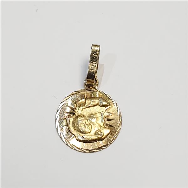 10K YELLOW GOLD .95G PENDANT