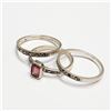 Image 2 : SILVER 3 STACKABLE RING SIZES 7,8,8