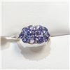 Image 1 : SILVER TANZANITE RING SIZE 8