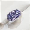 Image 2 : SILVER TANZANITE RING SIZE 8