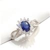Image 2 : SILVER SAPPHIRE(1.5CT) RING SIZE 8