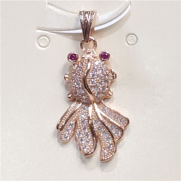 SILVER CUBIC ZIRCONIA PENDANT