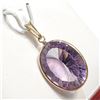 Image 2 : 14K YELLOW GOLD AMETHYST(8CT) PENDANT(WEIGHT 2.1G)