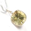 Image 2 : 10K YELLOW GOLD LEMON QUARTZ(4.9CT) PENDANT