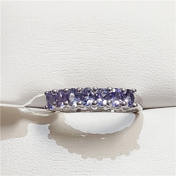 SILVER TANZANITE RING SIZE 8