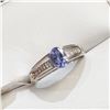 Image 2 : SILVER TANZANITE RING SIZE 7.75