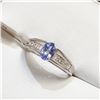 Image 3 : SILVER TANZANITE RING SIZE 7.75