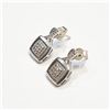 Image 2 : SILVER DIAMOND(0.08CT) EARRINGS