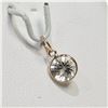 Image 2 : 10K YELLOW GOLD WHITE TOPAZ(1.1CT) PENDANT