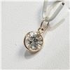 Image 3 : 10K YELLOW GOLD WHITE TOPAZ(1.1CT) PENDANT
